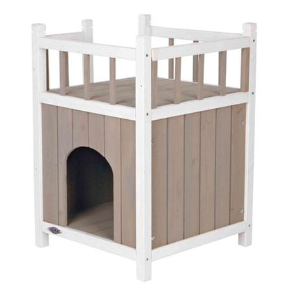 Trixie Kattenhuis Cat's Home Met Balkon Grijs / Wit