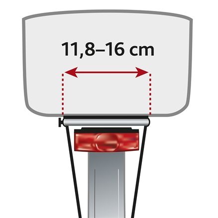 Trixie Fietsmand Achterop Zwart Met Kussen En Kap