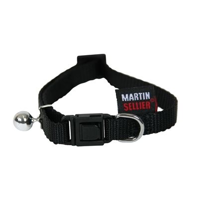 Martin Kattenhalsband Nylon Uni Zwart