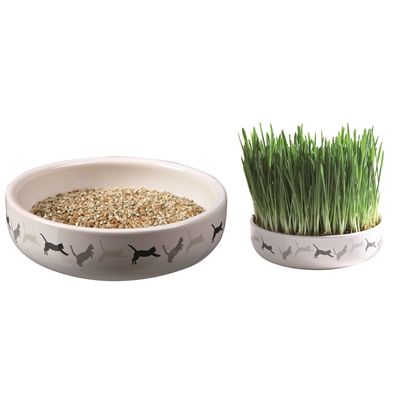 Trixie Kattengraszaad 50Gr In Keramiek