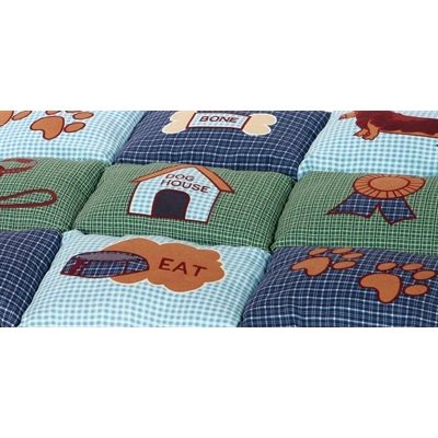 Trixie Hondenkussen Patchwork Blauw / Groen