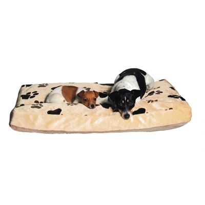 Trixie Hondenkussen Gino Pootprint Beige/Lichtbruin