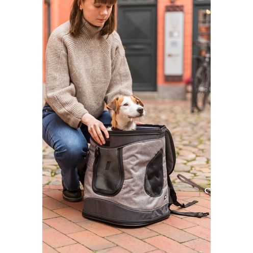 Trixie Hondentas Timon Zwart / Grijs