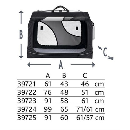 Trixie Reismand Vario Dubbel Zwart / Grijs