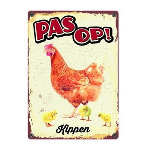 Plenty Gifts Waakbord Blik Kippen