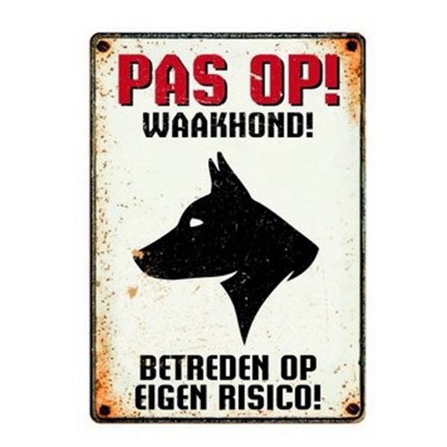 Plenty Gifts Waakbord Blik Waakhond