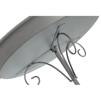 Trixie Vogeldrinkschaal / -Bad Voor Grondfixatie Metaal Grijs