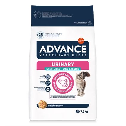 Advance Veterinary Diet Cat Urinary Sterilized Minder Calorieën