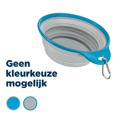 Trixie Voerbak / Drinkbak Reis Stevige Rand Siliconen Assorti