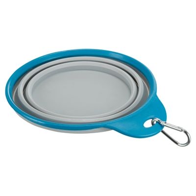 Trixie Voerbak / Drinkbak Reis Stevige Rand Siliconen Assorti