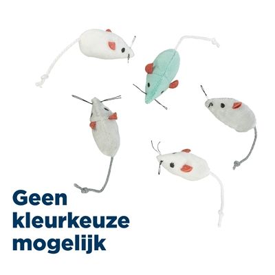 Trixie Pluche Muizen Assorti