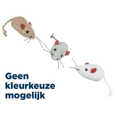 Trixie Pluche Muizen Assorti