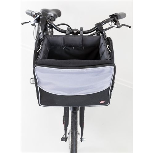 Trixie Fietsmand Voor Aan Stuur Nylon Zwart / Grijs