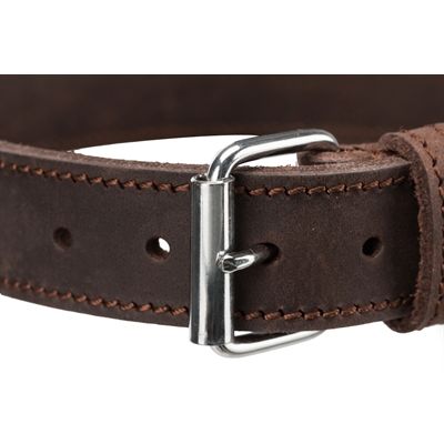 Trixie Halsband Hond Rustic Vetleer Donkerbruin