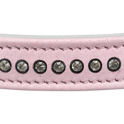 Trixie Halsband Hond Active Comfort Met Strass Steentjes Leer Roze