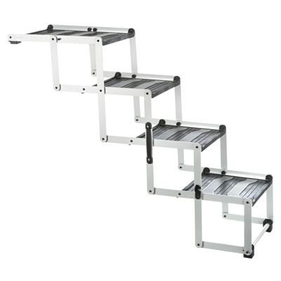 Trixie Vouwtrap 4-Delig Aluminium / Kunststof / Tpr Tot 75 Kg
