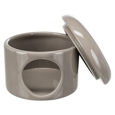 Trixie Speelhuis Muizen Met Deksel Keramiek Taupe