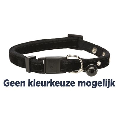 Trixie Halsband Kat Fluweel Met Strass Steentjes Assorti
