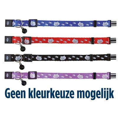 Trixie Halsband Kat Safer Life Print Kat / Poot Assorti