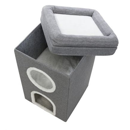 Trixie Krabpaal Cat Tower Saul Grijs