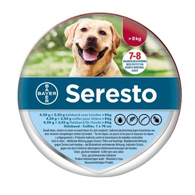 Bayer Seresto Teken- En Vlooienband Hond