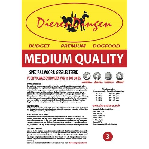 Merkloos Budget Premium Dogfood Adult Medium