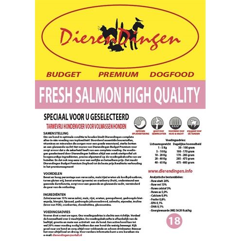 Merkloos Budget Premium Dogfood Fresh Salmon High Quality