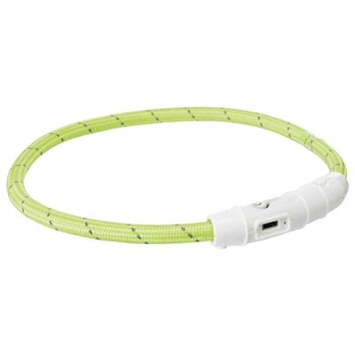 Trixie Lichtgevende Halsband Hond Flash Usb Tpu / Nylon Groen