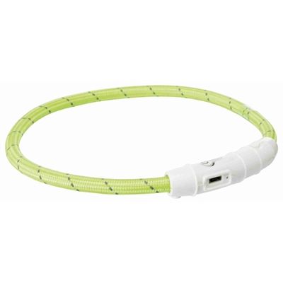 Trixie Lichtgevende Halsband Hond Flash Usb Tpu / Nylon Groen