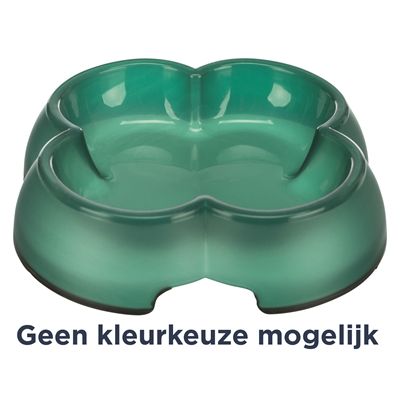 Trixie Voerbak / Waterbak Transparant Kunststof / Rubberring Assorti