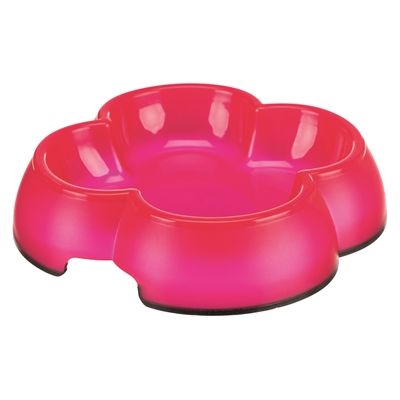 Trixie Voerbak / Waterbak Transparant Kunststof / Rubberring Assorti