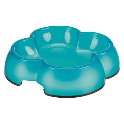 Trixie Voerbak / Waterbak Transparant Kunststof / Rubberring Assorti