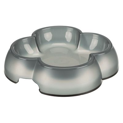 Trixie Voerbak / Waterbak Transparant Kunststof / Rubberring Assorti