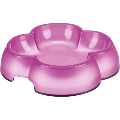 Trixie Voerbak / Waterbak Transparant Kunststof / Rubberring Assorti