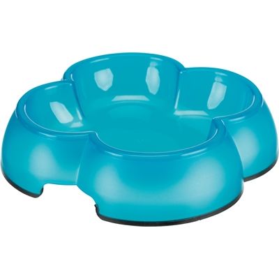 Trixie Voerbak / Waterbak Transparant Kunststof / Rubberring Assorti