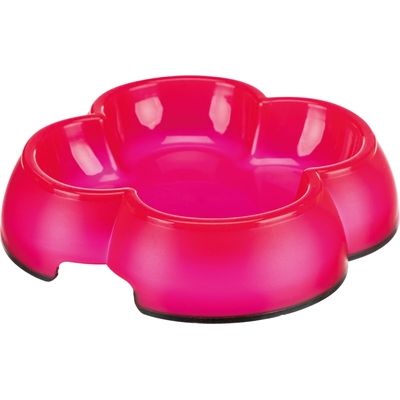 Trixie Voerbak / Waterbak Transparant Kunststof / Rubberring Assorti