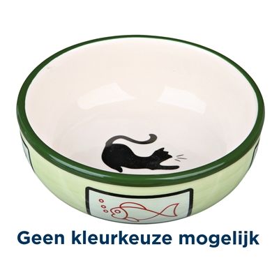 Trixie Voerbak / Waterbak Kat / Vis Keramiek Assorti