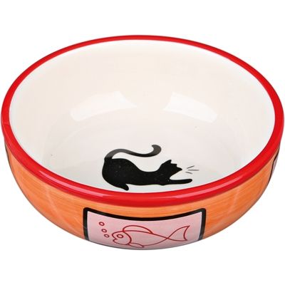 Trixie Voerbak / Waterbak Kat / Vis Keramiek Assorti