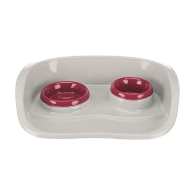 Trixie Voerbak Station Kunststof Wit  /  Assorti