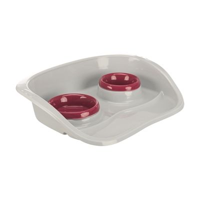 Trixie Voerbak Station Kunststof Wit  /  Assorti