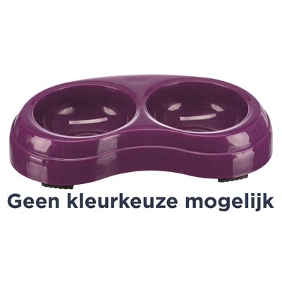 Trixie Voerbak Dubbel Kunststof Assorti