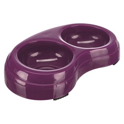 Trixie Voerbak Dubbel Kunststof Assorti