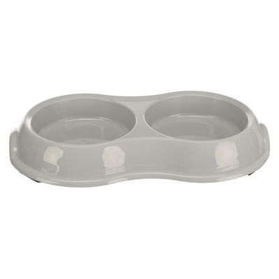 Trixie Voerbak / Waterbak Dubbel Kunststof Assorti