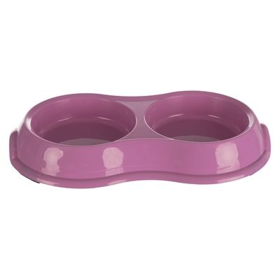 Trixie Voerbak / Waterbak Dubbel Kunststof Assorti