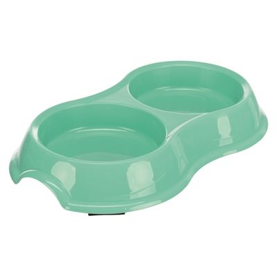 Trixie Voerbak / Waterbak Dubbel Kunststof Assorti