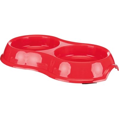 Trixie Voerbak / Waterbak Dubbel Kunststof Assorti