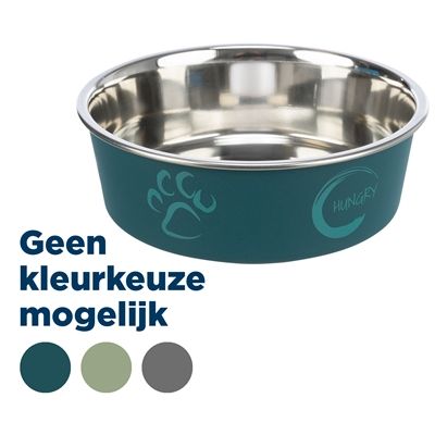 Trixie Voerbak Rvs / Kunststof-Ommanteling Assorti