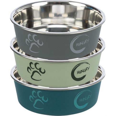 Trixie Voerbak Rvs / Kunststof-Ommanteling Assorti