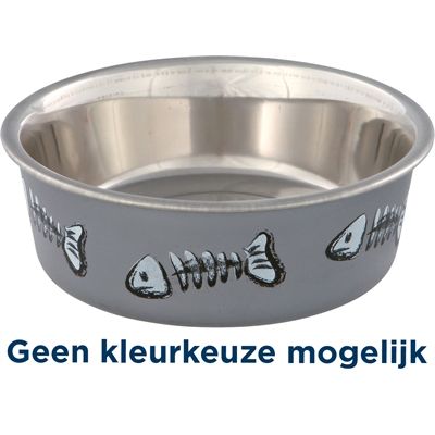 Trixie Voerbak / Waterbak Visgraat Rvs / Kunststof / Rubber Assorti