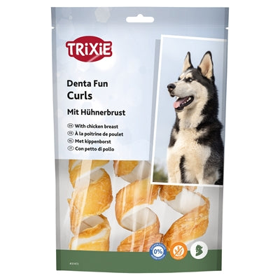 Trixie Denta Fun Chicken Chewing Curls